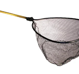 Frabill Conservation Telescoping Handle Net | Teardrop Hoop Size: 23" X 26" | Telescoping Handle: 35-60" | Netting: Tangle-Free Micromesh | Net Depth: 22",Black/Yellow